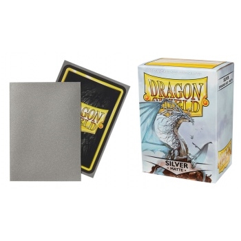 Dragon Shield - Matte Silver Sleeves - Standard Sleeves (100 pcs) - Card Accessories